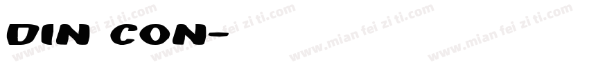 din con字体转换